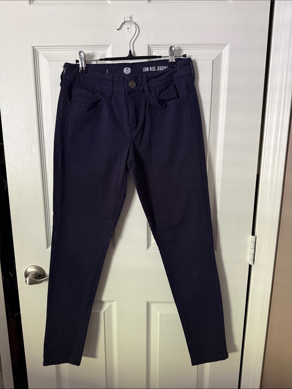SO Low Rise Jeggings in Dark Navy